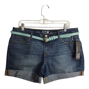 Apt. 9  Plus Size Midrise Cuffed Belted Vacation Resortwear Beach Preppy Short14